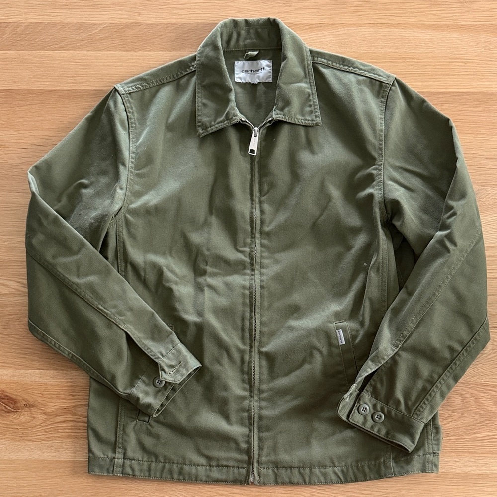 Carhartt Olive Green Men's Zip-Front Jacket